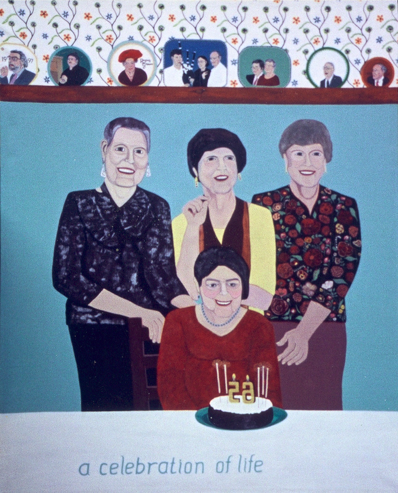 A painting by the artist James Foort called: A Celebration of Life