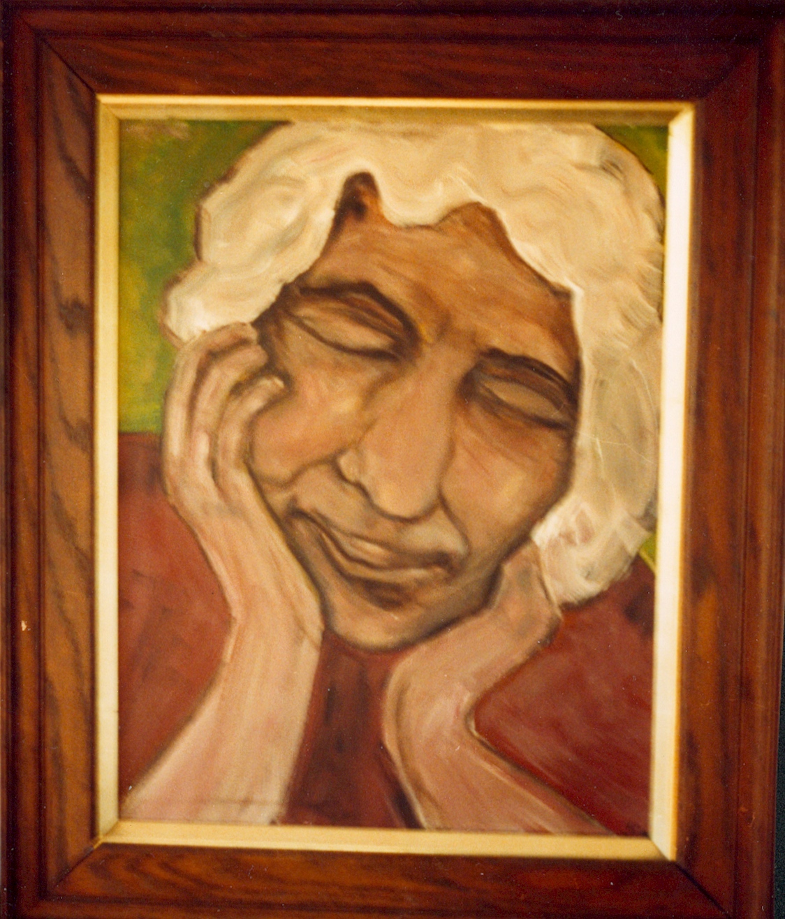 A painting by the artist James Foort called: Ameenie, My Mother