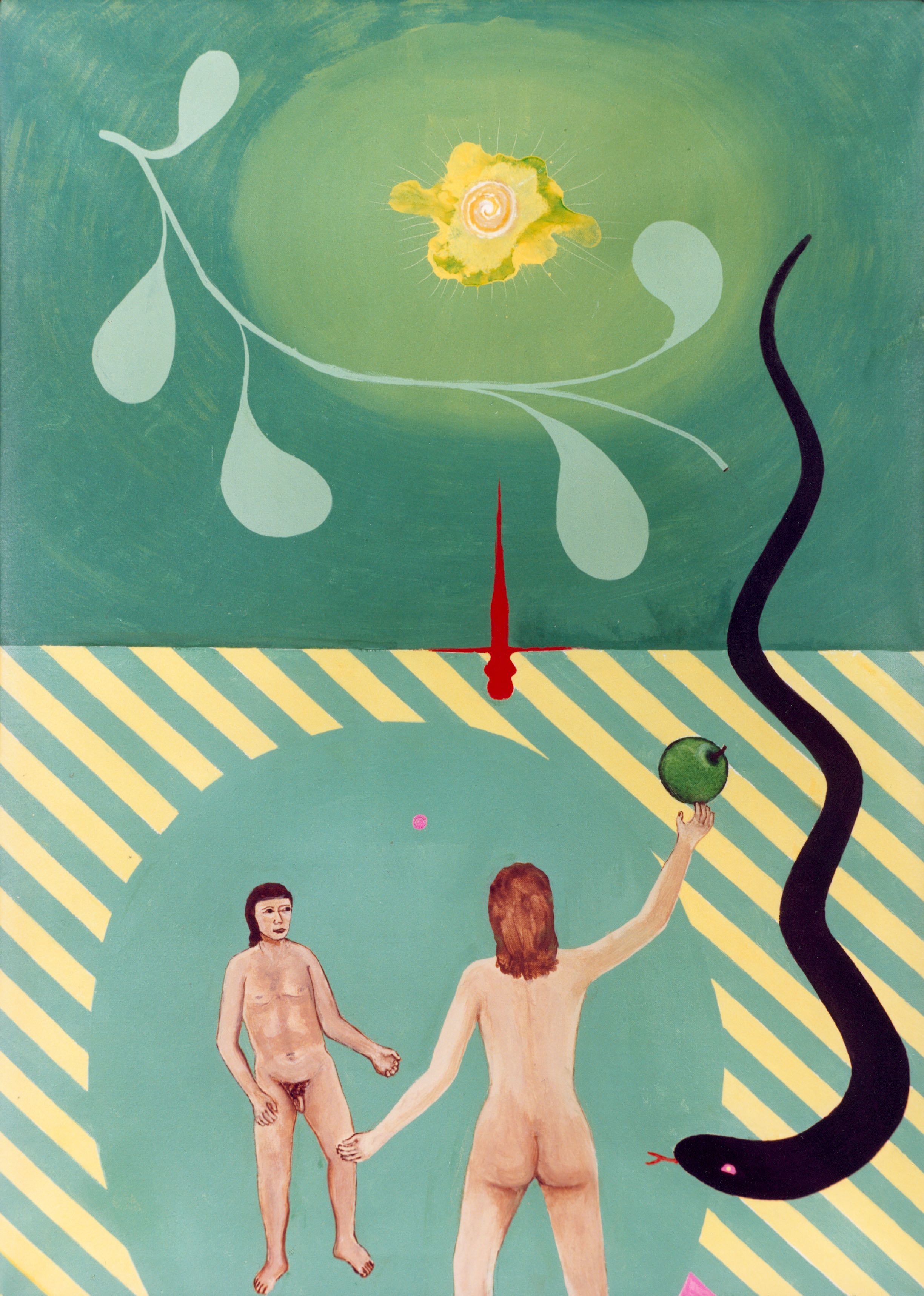 A painting by the artist James Foort called: Adam and Eve (3 of 8)