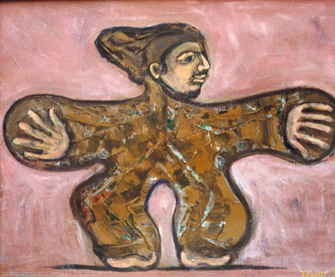 A painting by the artist James Foort called: Dancing Man