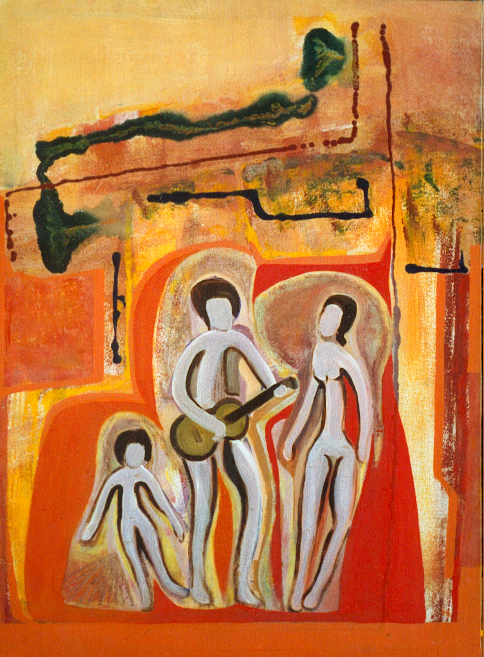A painting by the artist James Foort called: Family